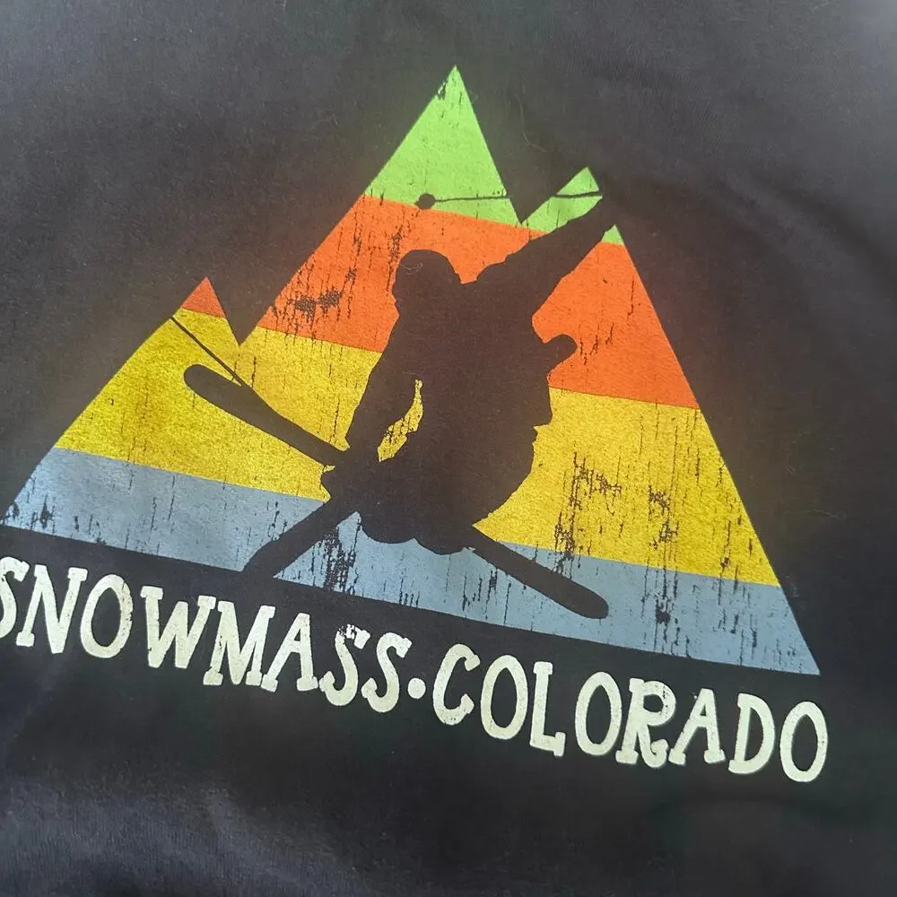 Jerzees Snowmass Colorado Youth Black Hoodie - Large